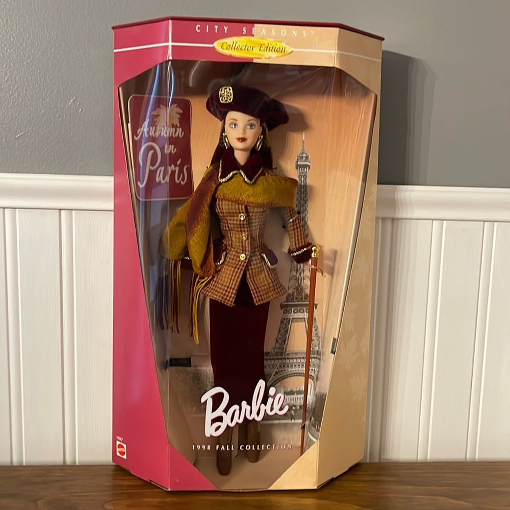 Barbie Burgundy and Mustard Autumn in Paris Collector Doll